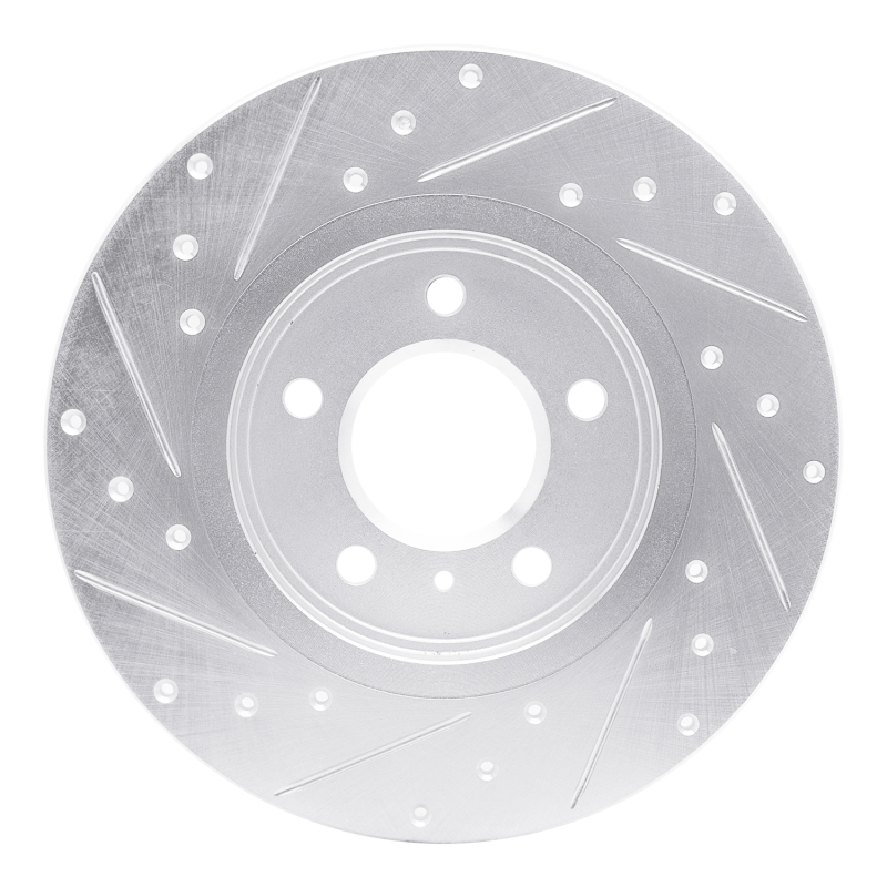 Buick TERRAZA Brake Rotor (1) - Rear Right - R1 Concepts - Drilled & Slotted - Silver - 2005